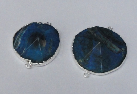 NGC277 30*35mm - 35*40mm freeform agate gemstone connectors