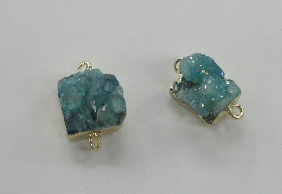 NGC431 12*14mm - 15*18mm freeform druzy agate connectors