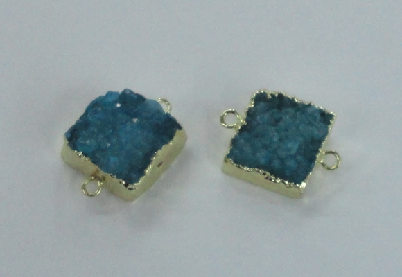 NGC515 15*16mm - 16*17mm freeform druzy agate connectors