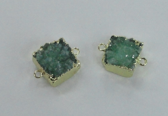 NGC516 15*16mm - 16*17mm freeform druzy agate connectors