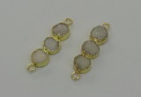 NGC5208 10*32mm druzy agate gemstone connectors wholesale