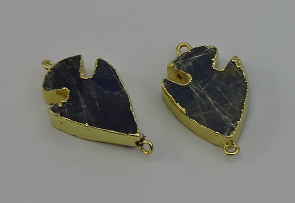 NGC5388 20*35mm - 25*40mm arrowhead labradorite connectors