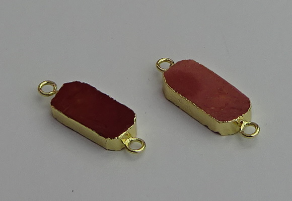 NGC5688 10*22mm - 10*25mm freeform mookaite gemstone connectors
