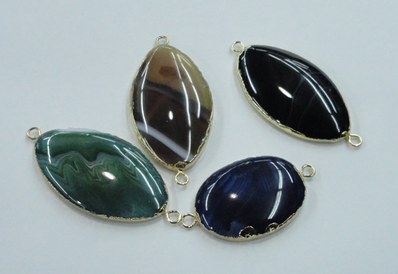 NGC65 30*35mm - 30*55mm freeform agate connectors wholesale