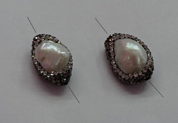 NGC7500 13*22mm - 15*24mm nuggets pearl connectors wholesale