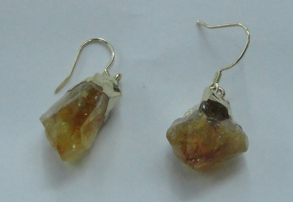 NGE08 13*18mm - 15*20mm nuggets citrine gemstone earrings wholesale