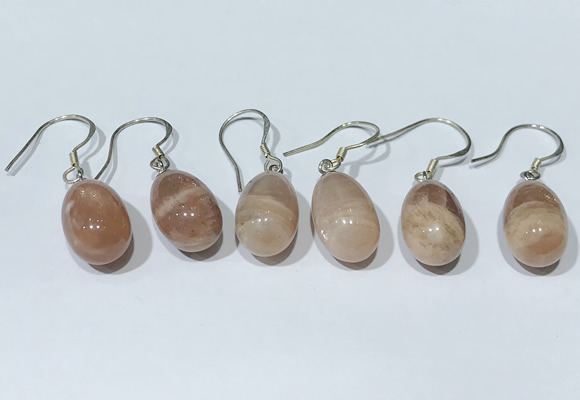 NGE412 10*14mm teardrop moonstone earrings wholesale