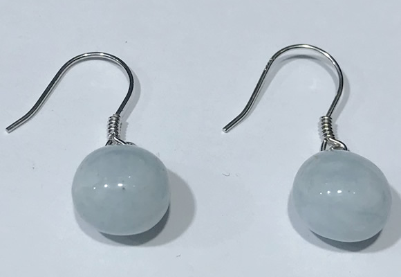 NGE425 10*10mm teardrop aquamarine earrings wholesale