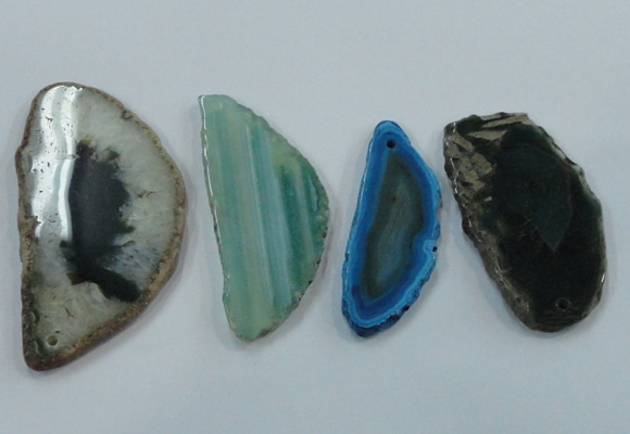 NGP1198 30*50mm - 40*70mm freeform agate gemstone pendants wholesale