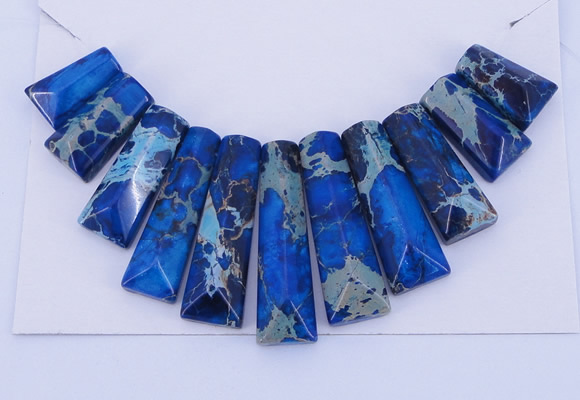 NGP122 Dyed imperial jasper gemstone pendants set jewelry wholesale