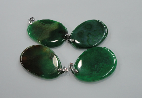 NGP1229 35*50mm - 45*55mm freeform agate pendants with brass setting