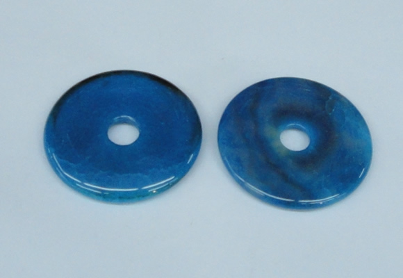 NGP1374 7*50mm - 8*55mm donut agate gemstone pendants