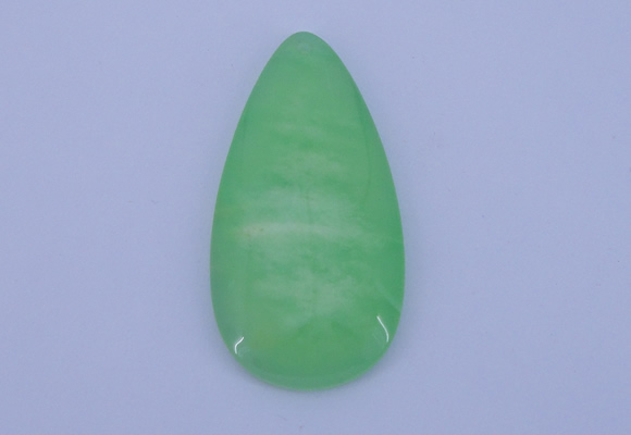 NGP140 2pcs 30*60mm teardrop dyed white jade gemstone pendants