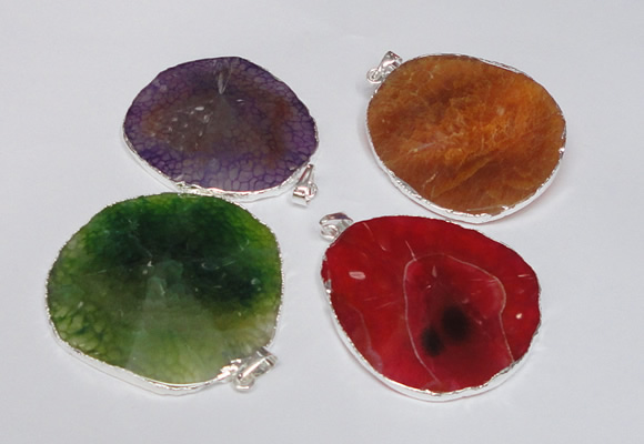 NGP1539 45*55mm - 50*60mm freeform agate gemstone pendants