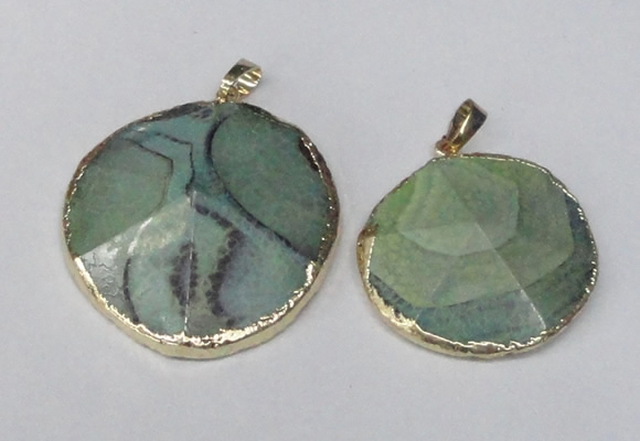 NGP1691 30*35mm - 35*40mm freeform agate gemstone pendants
