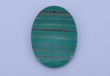 NGP176 2pcs 35*40mm oval synthetic malachite gemstone pendants