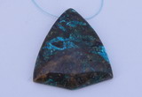 NGP186 38*43mm chrysocolla gemstone pendant jewelry wholesale