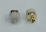 NGP1884 12*15mm - 15*15mm freeform druzy agate pendants