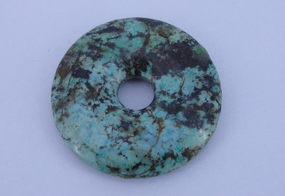 NGP220 7*40mm fashion african turquoise gemstone donut pendant