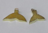 NGP2234 35*45mm - 40*55mm fishtail druzy agate gemstone pendants