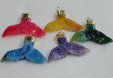 NGP2274 38*55mm - 40*60mm fishtail agate gemstone pendants