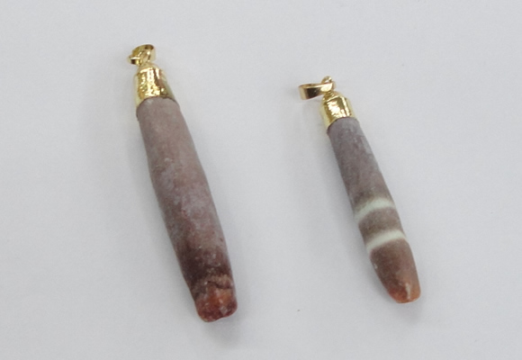 NGP2294 10*55mm - 12*75mm stick sea urchin shell beads