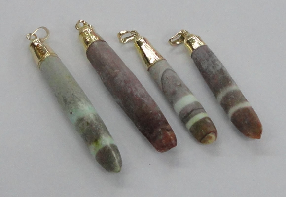 NGP2295 10*55mm - 12*75mm stick sea urchin shell beads