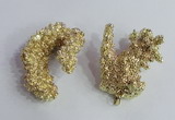 NGP2396 20*40mm - 30*50mm freeform plated natural coral pendants