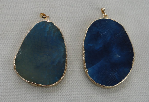 NGP2550 45*60mm - 48*65mm freeform agate gemstone pendants