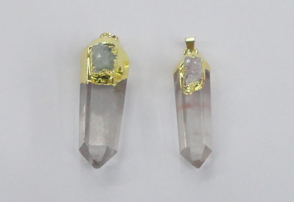 NGP2633 12*35mm - 15*45mm sticks white crystal pendants wholesale