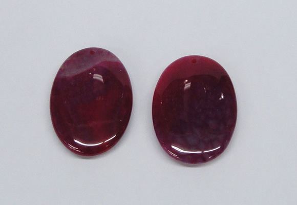 NGP2748 35*50mm oval agate gemstone pendants wholesale