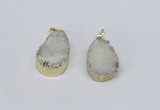 NGP2772 18*25mm - 20*30mm freeform druzy agate pendants