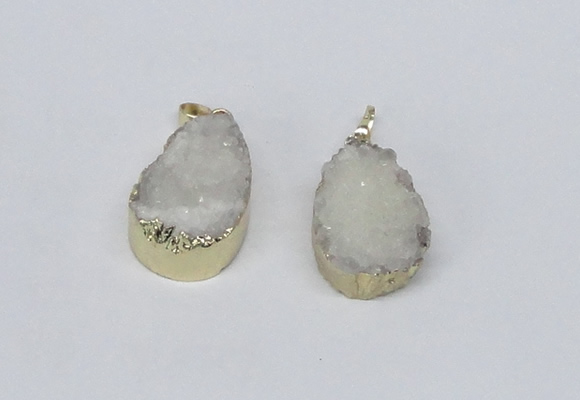 NGP2772 18*25mm - 20*30mm freeform druzy agate pendants
