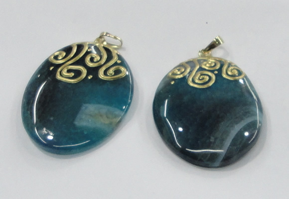 NGP2831 30*35mm - 35*45mm freeform agate gemstone pendants wholesale