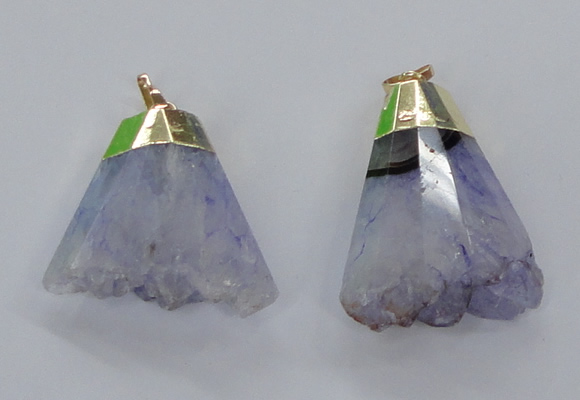 NGP2962 20*35mm - 30*45mm freeform druzy agate pendants
