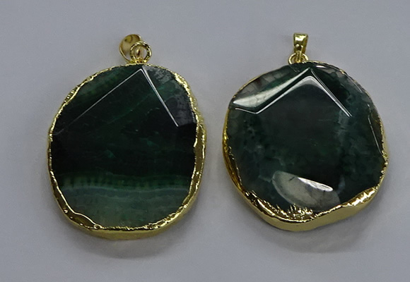 NGP3731 30*40mm - 35*45mm freeform agate gemstone pendants