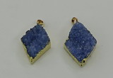 NGP4078 25*35mm - 28*40mm diamond druzy quartz pendants
