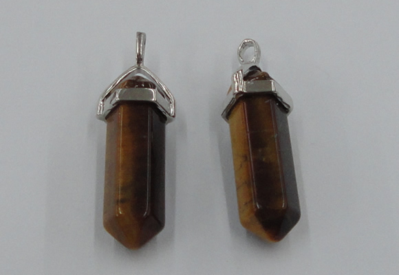 NGP5016 8*30mm sticks yellow tiger eye pendants wholesale
