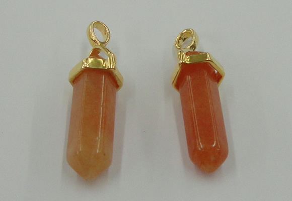 NGP5033 8*30mm sticks red aventurine pendants wholesale