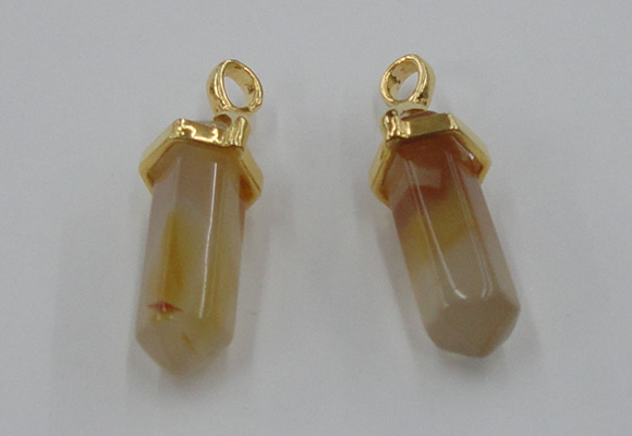 NGP5036 8*30mm sticks agate gemstone pendants wholesale