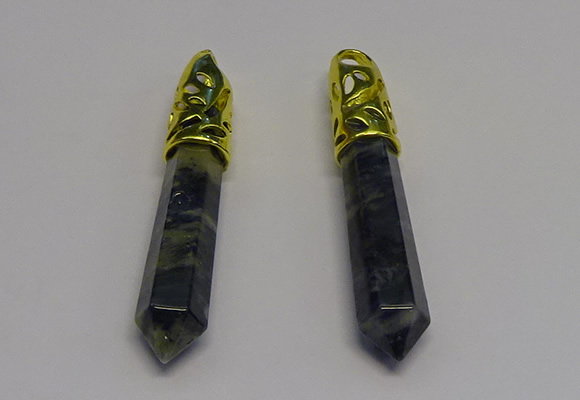 NGP5441 10*65mm sticks sodalite gemstone pendants wholesale