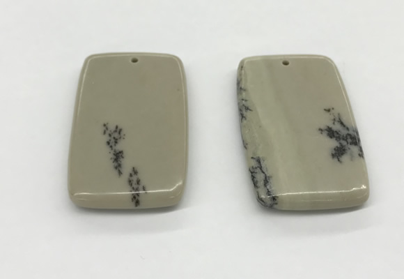 NGP5526 30*50mm - 35*55mm rectangle jasper pendants wholesale