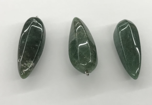 NGP5556 14*40mm - 23*58mm teardrop Canadian jade pendants