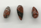 NGP5558 14*40mm - 23*58mm teardrop brecciated jasper pendants