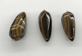 NGP5563 14*40mm - 23*58mm teardrop yellow tiger eye pendants