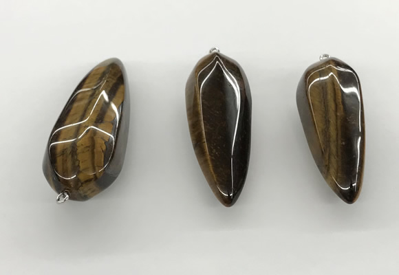 NGP5563 14*40mm - 23*58mm teardrop yellow tiger eye pendants