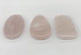 NGP5851 35*55mm freeform rose quartz pendants wholesale