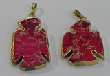 NGP6026 25*35mm - 30*40mm angel sea sediment jasper pendants