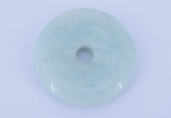 NGP603 5pcs 7*35mm amazonite gemstone donut pendants wholesale