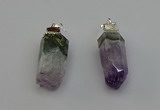 NGP6680 12*25mm - 12*30mm sticks druzy amethyst pendants